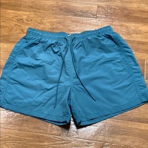 Stardard Cloth Men's Teal Swim Trunks - Lightweight Quick-Dry